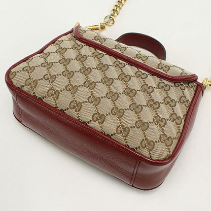 中古 グッチ ハンドバッグ レディース ブランド GUCCI GGマーモント ミニ トップハンドルバッグ レザー 583571 ベージュ USDGU112312011
