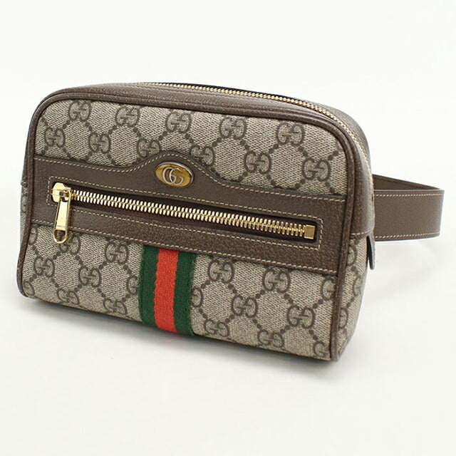 中古 グッチ ボディバッグ レディース ブランド GUCCI オフィディア ベルトバッグ レザー 517076 ベージュ USDGU112315011