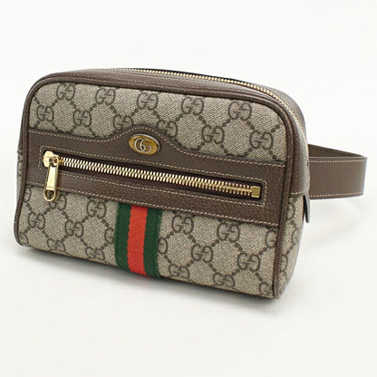 中古 グッチ ボディバッグ レディース ブランド GUCCI オフィディア ベルトバッグ レザー 517076 ベージュ USDGU112315011