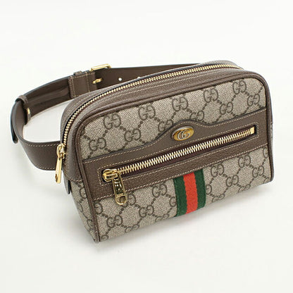 中古 グッチ ボディバッグ レディース ブランド GUCCI オフィディア ベルトバッグ レザー 517076 ベージュ USDGU112315011