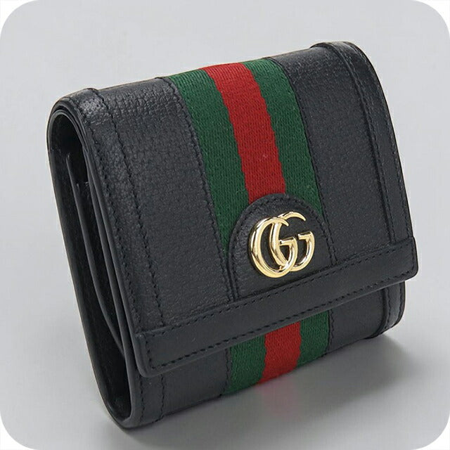 中古 グッチ 二つ折り財布 二折財布 レディース ブランド GUCCI オフィ