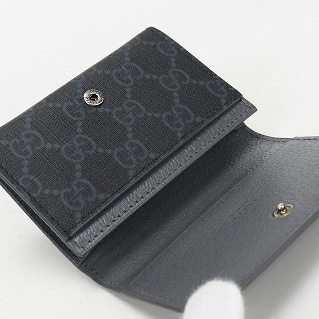中古 グッチ 名刺入れ メンズ ブランド GUCCI GGスプリーム GGカードケース 856559 FACQC 1048 グレー USDGU112613011