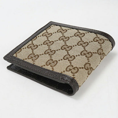 中古 グッチ 二つ折り財布 二折財布 メンズ ブランド GUCCI GGキャンバス 150413 KY9LN 9903 ベージュ USDGU112617011