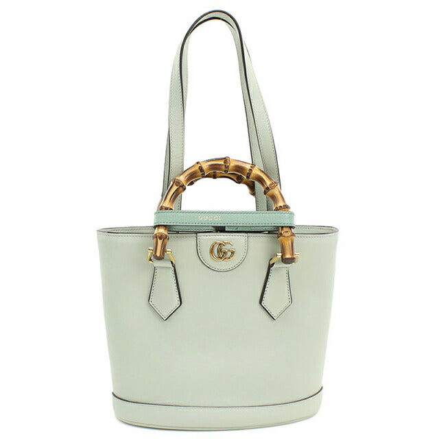 中古 グッチ トートバッグ レディース ブランド GUCCI グッチ ダイアナ バンブー2WAY レザー 750396 グリーン USDGU112917011