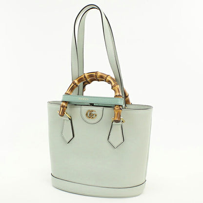 中古 グッチ トートバッグ レディース ブランド GUCCI グッチ ダイアナ バンブー2WAY レザー 750396 グリーン USDGU112917011