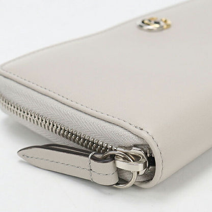 中古 グッチ 長財布ラウンドファスナー レディース ブランド GUCCI GGマーモント ジップアラウンドウォレット レザー 790057 グレー USDGU112942011