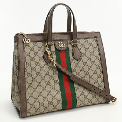 中古 グッチ トートバッグ レディース ブランド GUCCI オフィディア 2WAY レザー 524537 ベージュ USDGU112957011