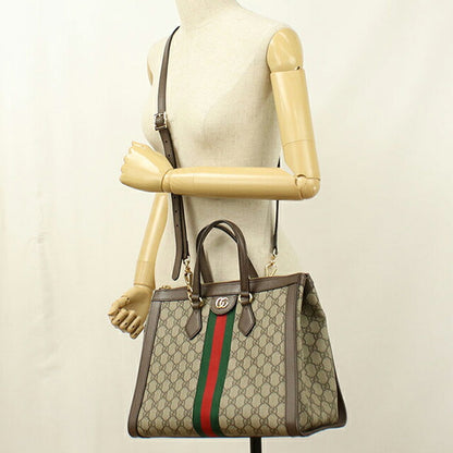 中古 グッチ トートバッグ レディース ブランド GUCCI オフィディア 2WAY レザー 524537 ベージュ USDGU112957011