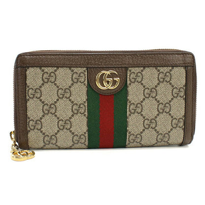 中古 グッチ 長財布ラウンドファスナー レディース ブランド GUCCI オフィディア ジップアラウンドウォレット 523154 ベージュ USDGU113045011