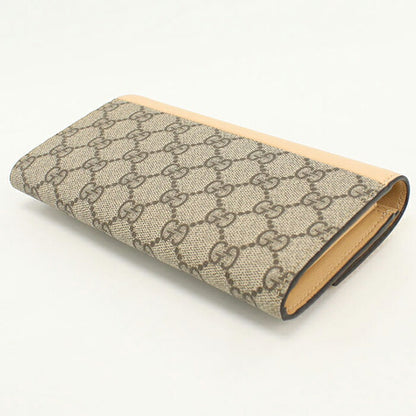 中古 グッチ 長財布二折 レディース ブランド GUCCI ダブルG レザー 795627 ベージュ USDGU113082011