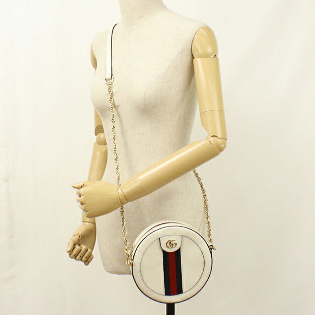 中古 グッチ ショルダーバッグ レディース ブランド GUCCI オフィディア レザー 550618 ホワイト USDGU113369011