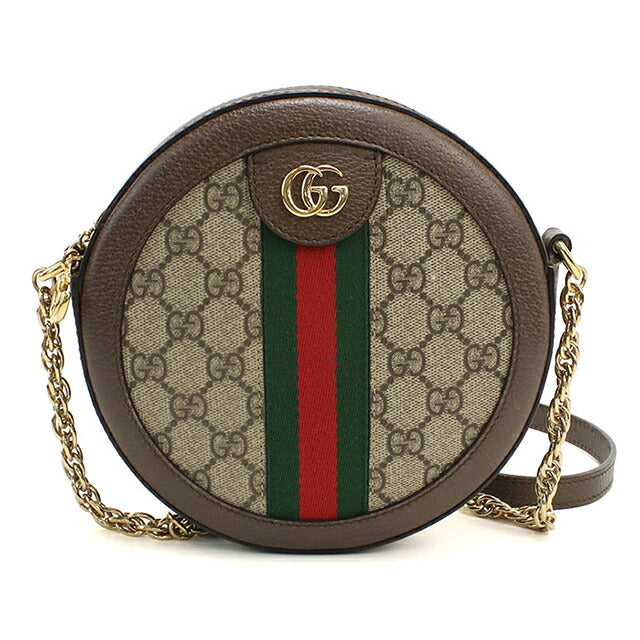 中古 グッチ ショルダーバッグ レディース ブランド GUCCI オフィディア チェーン レザー 550618 ベージュ USDGU113407011
