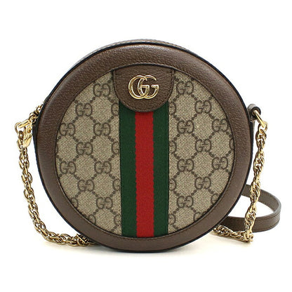 中古 グッチ ショルダーバッグ レディース ブランド GUCCI オフィディア チェーン レザー 550618 ベージュ USDGU113407011