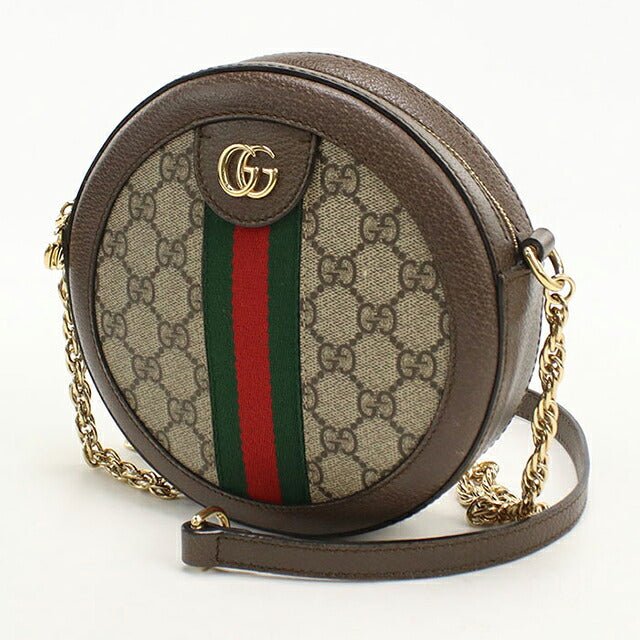 中古 グッチ ショルダーバッグ レディース ブランド GUCCI オフィディア チェーン レザー 550618 ベージュ USDGU113407011