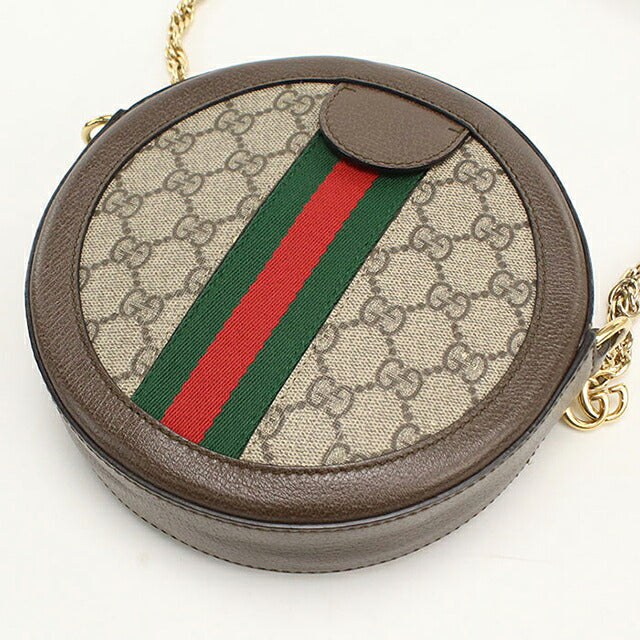 中古 グッチ ショルダーバッグ レディース ブランド GUCCI オフィディア チェーン レザー 550618 ベージュ USDGU113407011