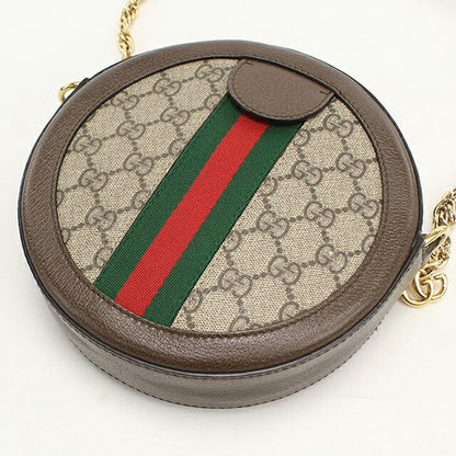 中古 グッチ ショルダーバッグ レディース ブランド GUCCI オフィディア チェーン レザー 550618 ベージュ USDGU113407011