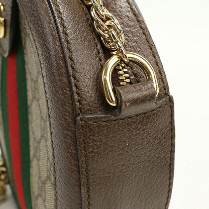 中古 グッチ ショルダーバッグ レディース ブランド GUCCI オフィディア チェーン レザー 550618 ベージュ USDGU113407011