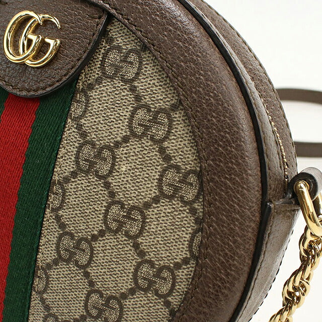 中古 グッチ ショルダーバッグ レディース ブランド GUCCI オフィディア チェーン レザー 550618 ベージュ USDGU113407011