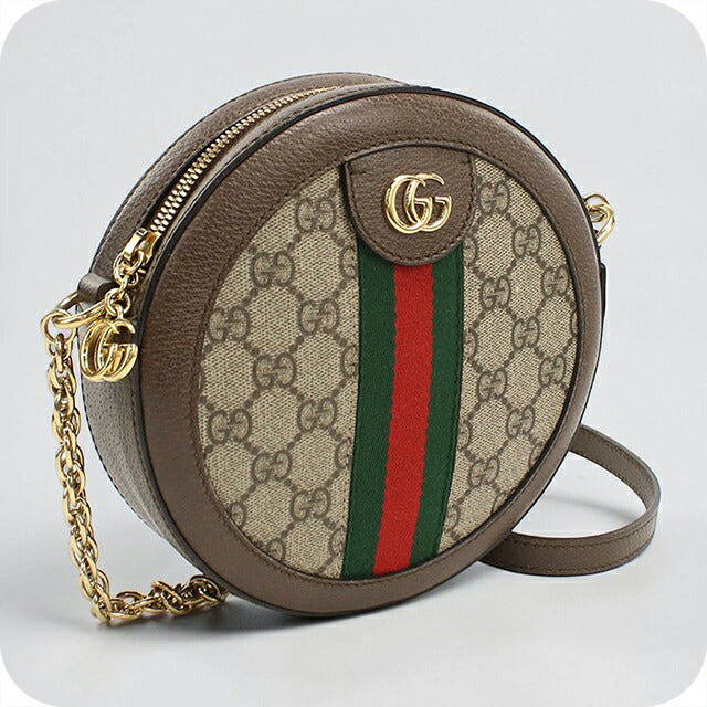 中古 グッチ ショルダーバッグ レディース ブランド GUCCI オフィディア チェーン レザー 550618 ベージュ USDGU113407011