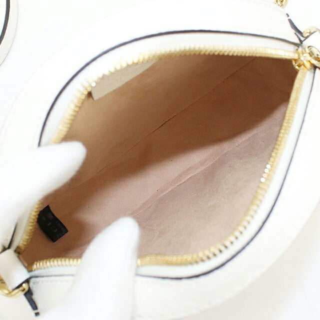 中古 グッチ ショルダーバッグ レディース ブランド GUCCI オフィディア  レザー 550618 ホワイト USDGU113428011