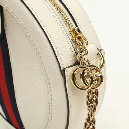 中古 グッチ ショルダーバッグ レディース ブランド GUCCI オフィディア  レザー 550618 ホワイト USDGU113428011