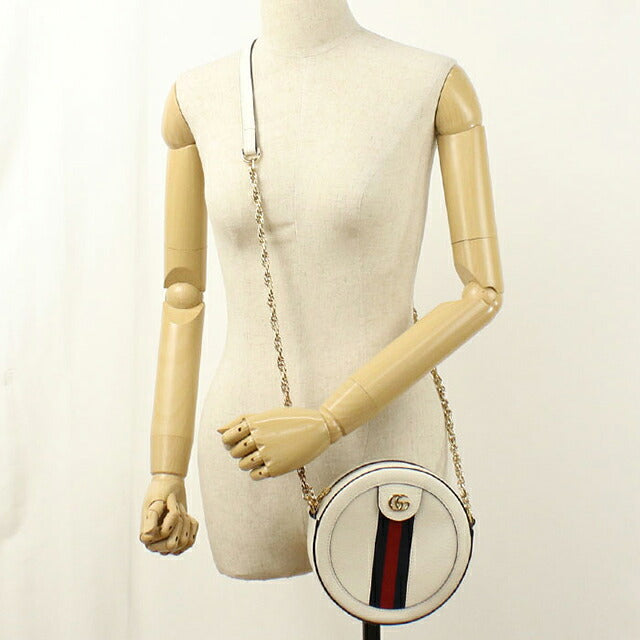 中古 グッチ ショルダーバッグ レディース ブランド GUCCI オフィディア  レザー 550618 ホワイト USDGU113428011