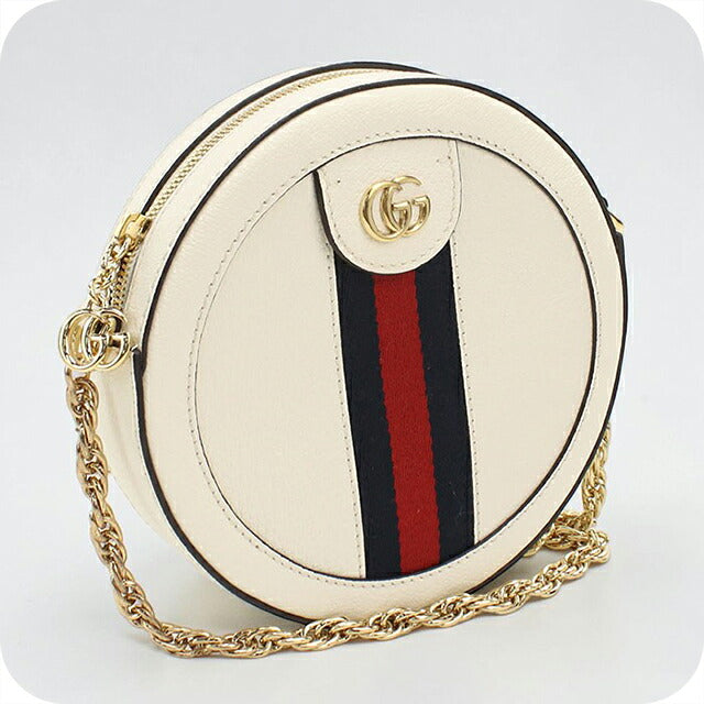 中古 グッチ ショルダーバッグ レディース ブランド GUCCI オフィディア  レザー 550618 ホワイト USDGU113428011