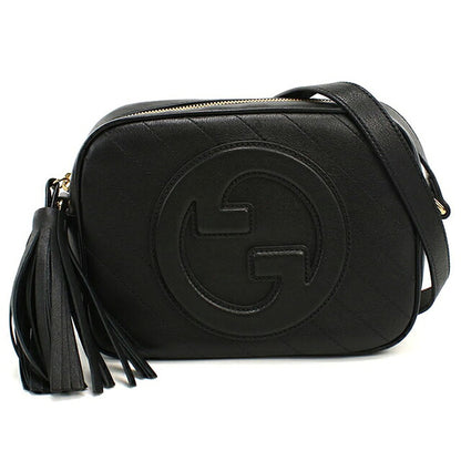 中古 グッチ ショルダーバッグ レディース ブランド GUCCI ブロンディ  レザー 742360 ブラック USDGU113429011