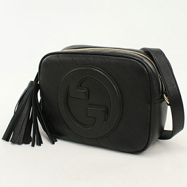中古 グッチ ショルダーバッグ レディース ブランド GUCCI ブロンディ  レザー 742360 ブラック USDGU113429011