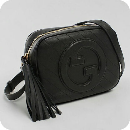 中古 グッチ ショルダーバッグ レディース ブランド GUCCI ブロンディ  レザー 742360 ブラック USDGU113429011