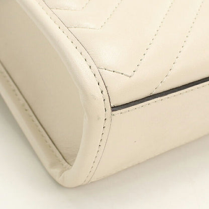 中古 グッチ ハンドバッグ レディース ブランド GUCCI GGマーモント 2WAY レザー 696123 ホワイト USDGU113469011