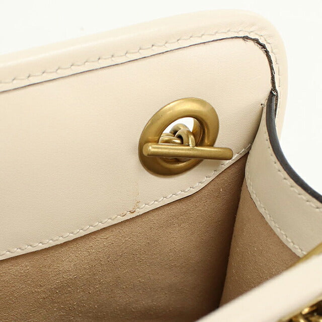 中古 グッチ ハンドバッグ レディース ブランド GUCCI GGマーモント 2WAY レザー 696123 ホワイト USDGU113469011