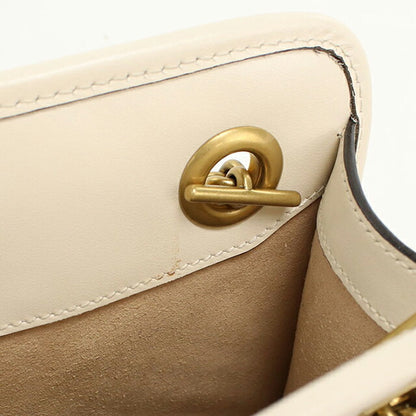 中古 グッチ ハンドバッグ レディース ブランド GUCCI GGマーモント 2WAY レザー 696123 ホワイト USDGU113469011