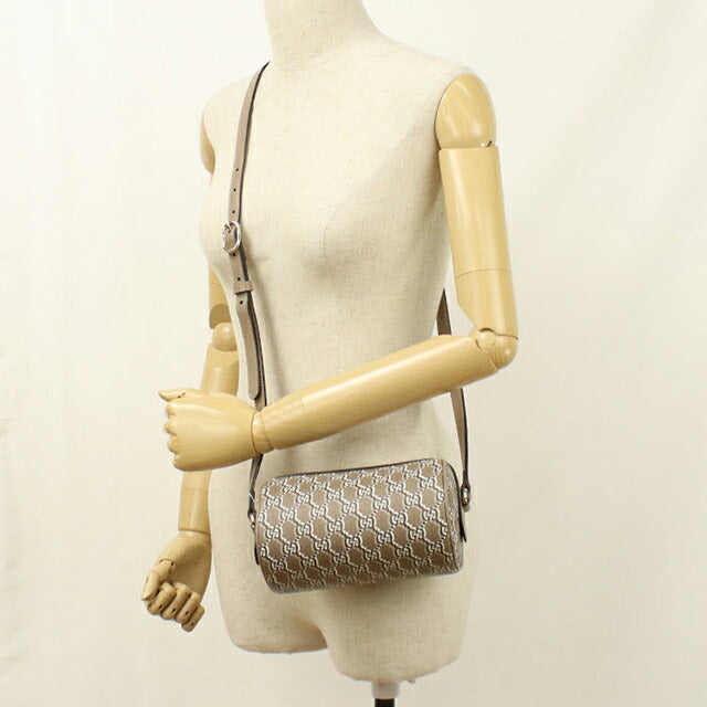 中古 グッチ 斜め掛け ショルダーバッグ レディース ブランド GUCCI GGシャドウ レザー 796231 ベージュ USDGU113555011