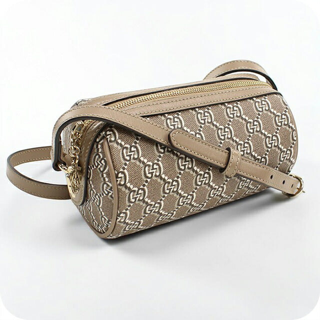 中古 グッチ 斜め掛け ショルダーバッグ レディース ブランド GUCCI GGシャドウ レザー 796231 ベージュ USDGU113555011