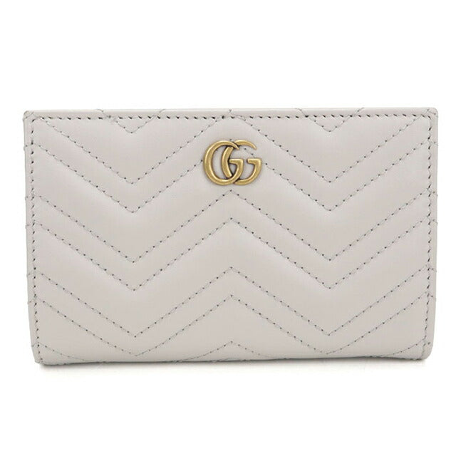 中古 グッチ 二つ折り財布 二折財布 レディース ブランド GUCCI ダブルG カードケースウォレット レザー 781583 USDGU113622011