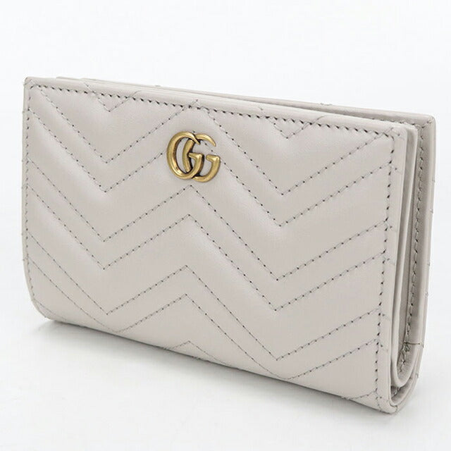 中古 グッチ 二つ折り財布 二折財布 レディース ブランド GUCCI ダブルG カードケースウォレット レザー 781583 USDGU113622011