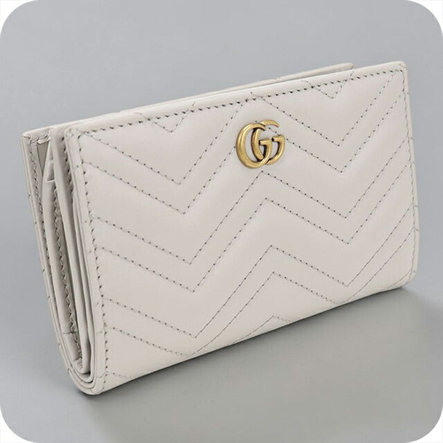 中古 グッチ 二つ折り財布 二折財布 レディース ブランド GUCCI ダブルG カードケースウォレット レザー 781583 USDGU113622011