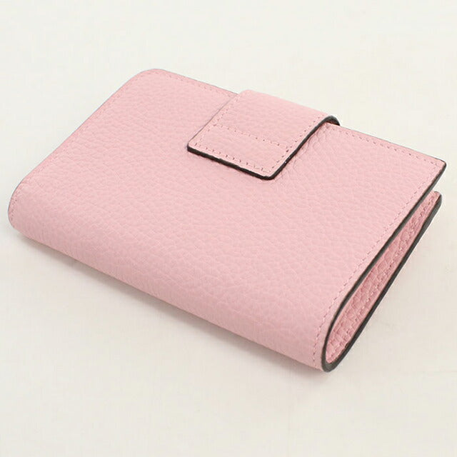 中古 グッチ 二つ折り財布 二折財布 レディース ブランド GUCCI ダブルG バンブー付 ミディアムウォレット レザー 739498 ピンク USDGU113657011