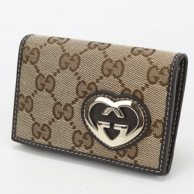 中古 グッチ 名刺入れ レディース ブランド GUCCI GGキャンバス 245730