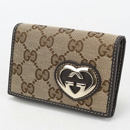 中古 グッチ 名刺入れ レディース ブランド GUCCI GGキャンバス 245730 ベージュ USDGU113754011