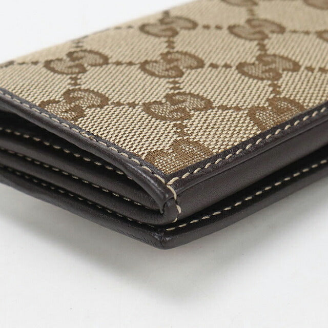 中古 グッチ 名刺入れ レディース ブランド GUCCI GGキャンバス 245730 ベージュ USDGU113754011