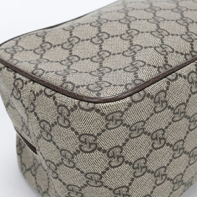 中古 グッチ クラッチバッグ メンズ ブランド GUCCI GGスプリーム ミディアム GG コスメティックケース 856041 ベージュ USDGU113837011