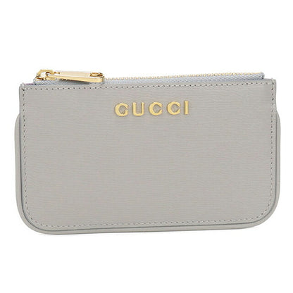中古 グッチ 小銭入れ レディース ブランド GUCCI グッチ スクリプト ジップ キーケース レザー 790102 グレー USDGU113857011