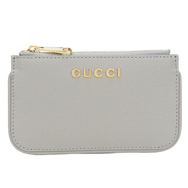 中古 グッチ 小銭入れ レディース ブランド GUCCI グッチ スクリプト ジップ キーケース レザー 790102 グレー USDGU113895011