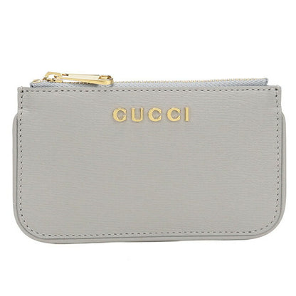 中古 グッチ 小銭入れ レディース ブランド GUCCI グッチ スクリプト ジップ キーケース レザー 790102 グレー USDGU113895011