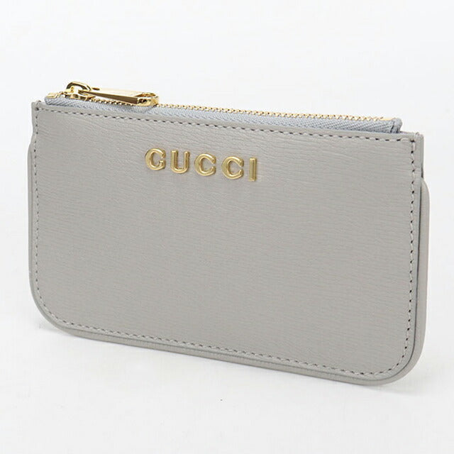 中古 グッチ 小銭入れ レディース ブランド GUCCI グッチ スクリプト ジップ キーケース レザー 790102 グレー USDGU113895011