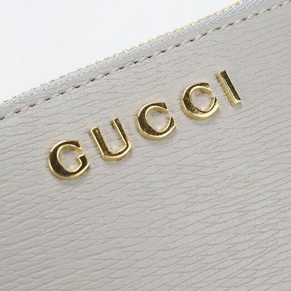 中古 グッチ 小銭入れ レディース ブランド GUCCI グッチ スクリプト ジップ キーケース レザー 790102 グレー USDGU113895011