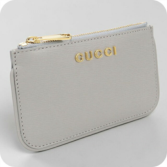 中古 グッチ 小銭入れ レディース ブランド GUCCI グッチ スクリプト ジップ キーケース レザー 790102 グレー USDGU113895011