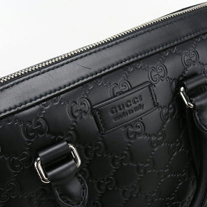 中古 グッチ ブリーフケース メンズ ブランド GUCCI グッチシマ レザー 428041 ブラック USDGU114165011